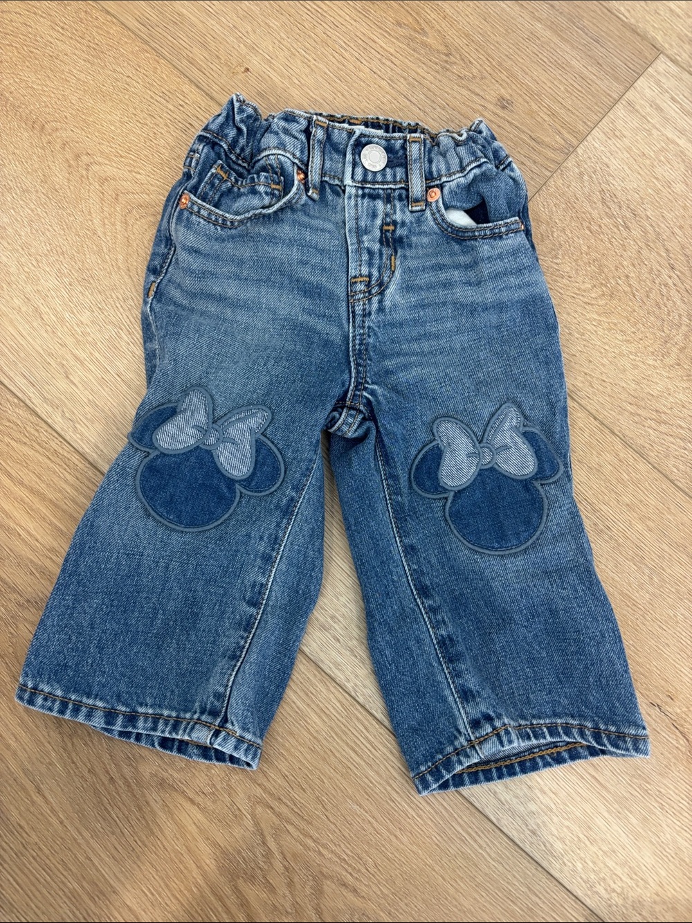 GAP Dark Blue Denim Jeans with Bow Appliqués